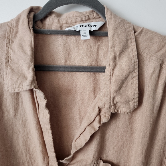 Relaxed Linen Midi Shirt Dress - Picture 6 of 11